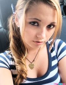 Amazing blonde with ideal