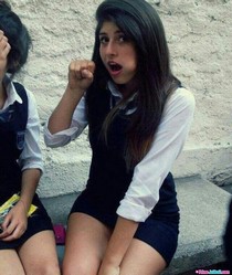 Cute young dark haired